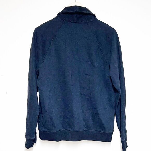 Ted Baker London Mens Black Fleece Lined Shawl collar Cardigan Size 3 M - Picture 3 of 8